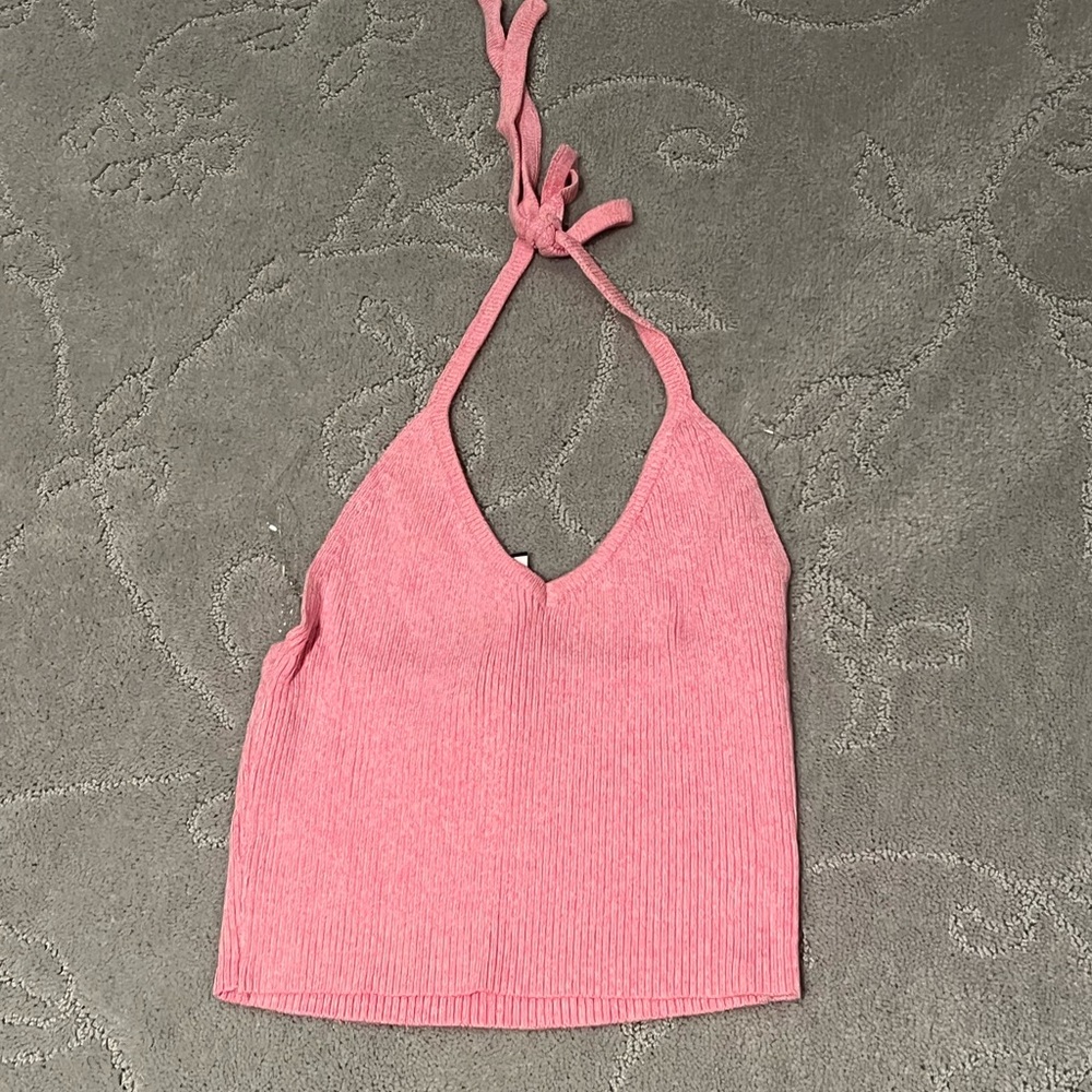 Full Tilt Pink Sleeveless Crop Tank Top
